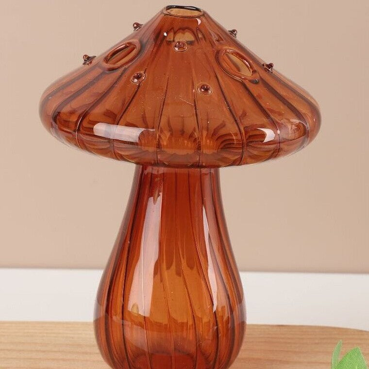 Glass Vase Living Room Dry Vase Mushroom Vase