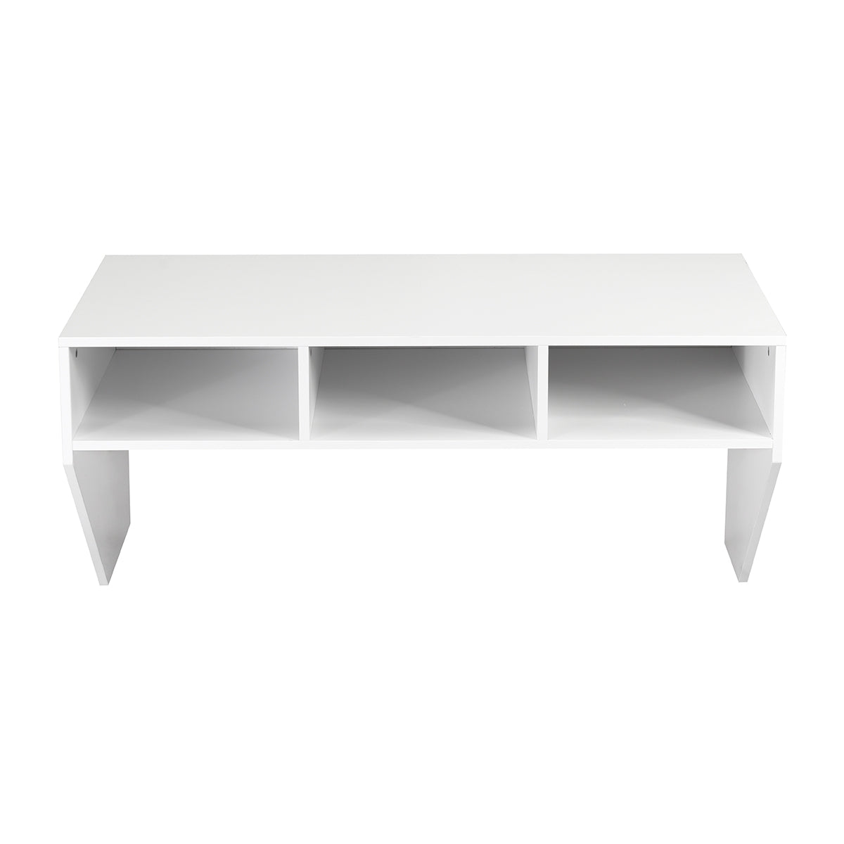 Wall-Mounted Floating Desk Shelf – White