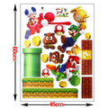 Super Mario Wall Stickers for Kids Rooms Modern Cartoon DIY Wall Stickers Baby Living Room Bedroom New Year Home Decor
