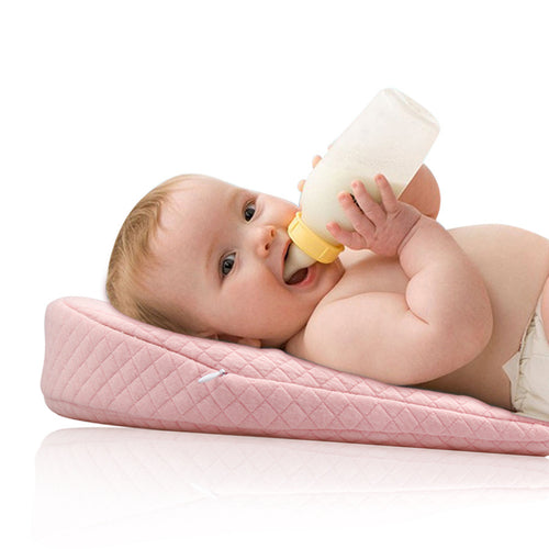 Baby Anti spitting Pillow Baby Pillow Removable Washable Slope Anti overflow Pillow Memory Cotton Baby Pillow