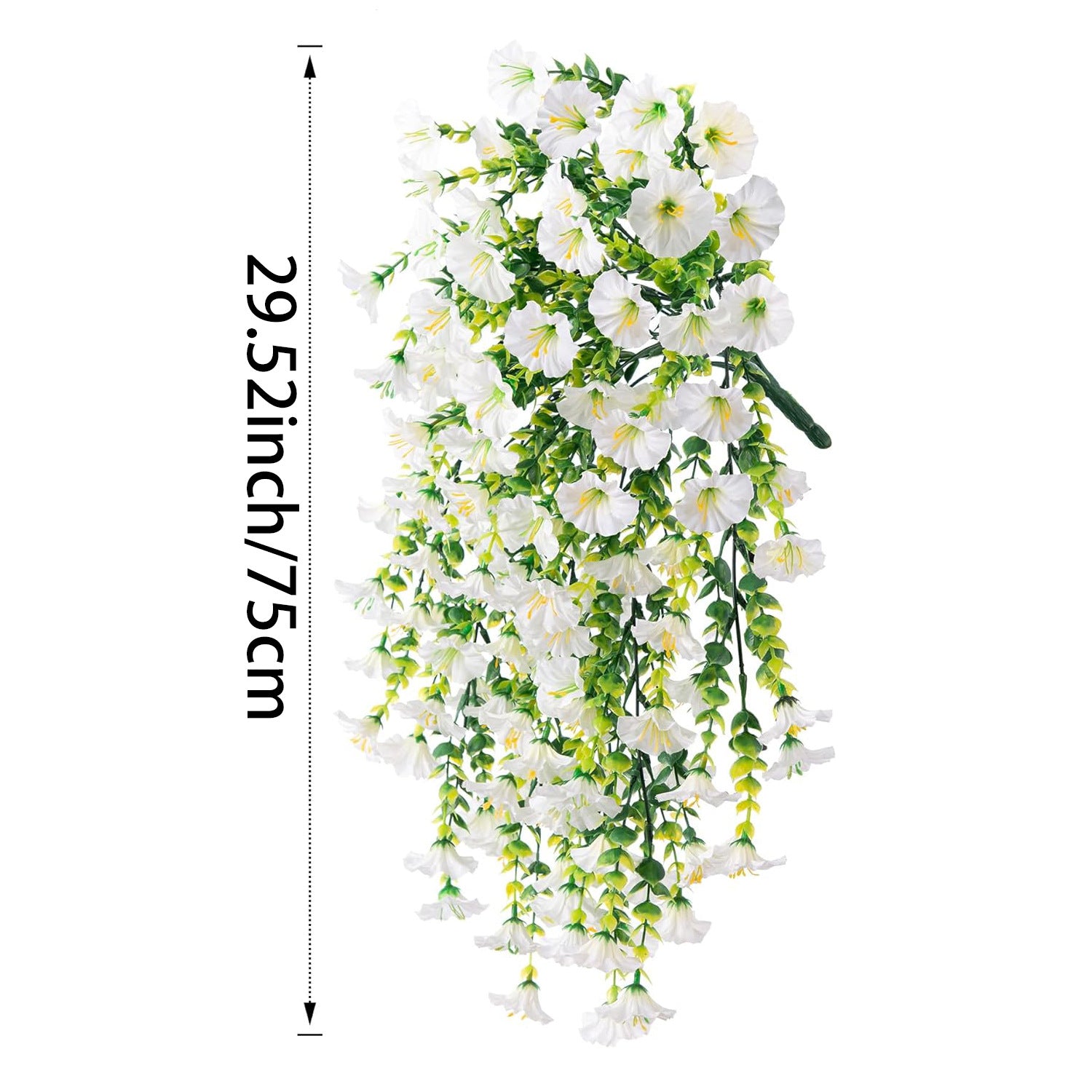 Faux Trumpet Vine Hanging Flower Decor for Garden, and Home Decoration