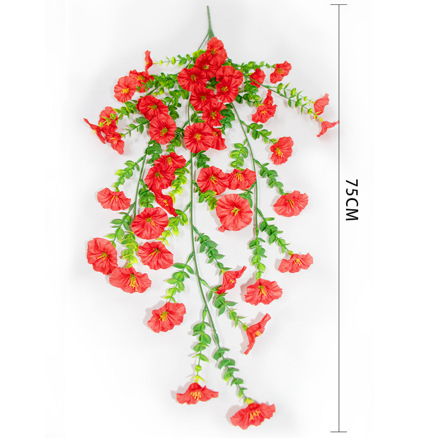 Faux Trumpet Vine Hanging Flower Decor for Garden, and Home Decoration