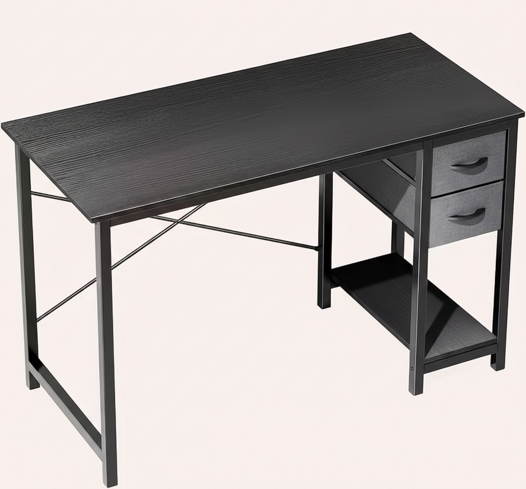Modern Home Office Desk with Storage Drawers